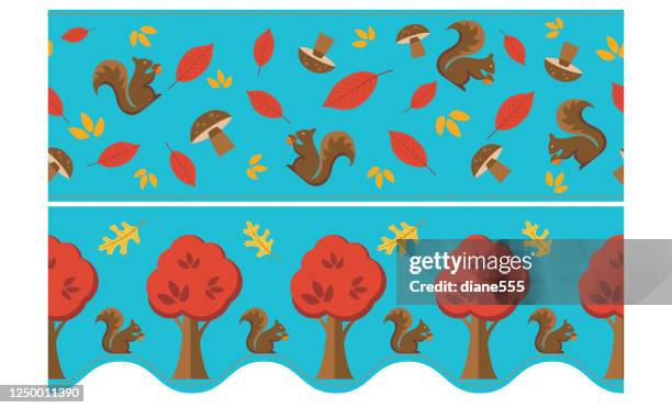 fall harvest teacher's classroom decorations: bulletin board borders - notice board stock illustrations