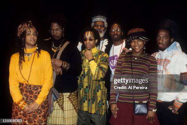 Speech and Rap group Arrested Development appear at a press conference held at the Schomburg Center For Research In Black Culture for Director Spike...