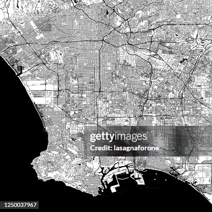 Los Angeles, California Vector Map Los Angeles, California Vector Map