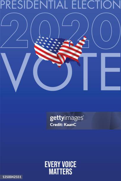 united states of america presidential election 2020. vector stock illustration - american flag pin stock illustrations