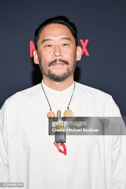 David Choe at the premiere of "Beef" held at the Tudum Screening Room on March 30, 2023 in Los Angeles, California.