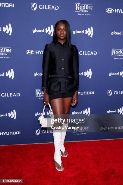 Zaya Wade at the 34th GLAAD Media Awards held at The Beverly Hilton Hotel on March 30, 2023 in Beverly Hills, California.