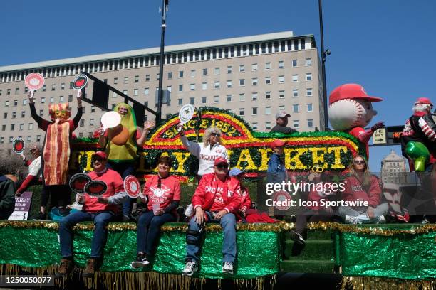 Findlay Market float during the Findlay Market Opening Day Parade on March 30 in Cincinnati, OH.