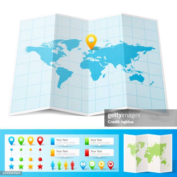 1,006 Folded Map With Pin Stock Photos, High-Res Pictures, and Images ...