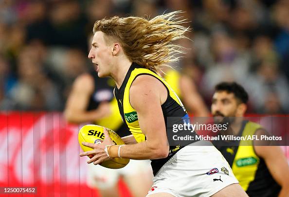 Hugo Ralphsmith Hugo Ralphsmith of the Tigers in action during the 2023 AFL Round 03 ...