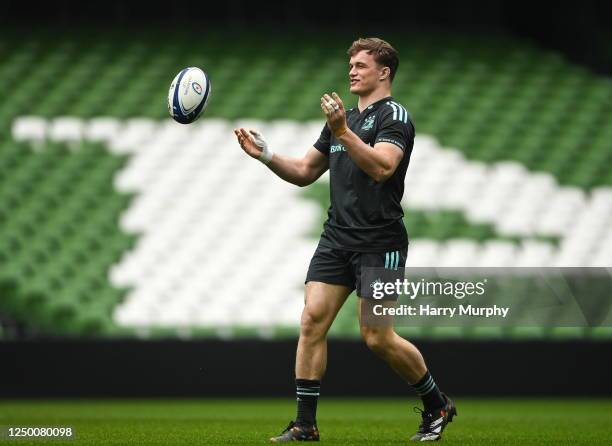 Dublin , Ireland - 31 March 2023; Josh van der Flier during a Leinster Rugby captain's run at the Aviva Stadium in Dublin.