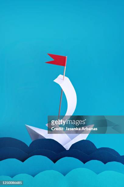 paper boat - origami boat stock pictures, royalty-free photos & images