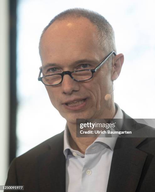 Bernd Loewen, CFO of Kreditanstalt fuer Wiederaufbau , during the annual press conference on March 31, 2023 in Frankfurt, Germany.