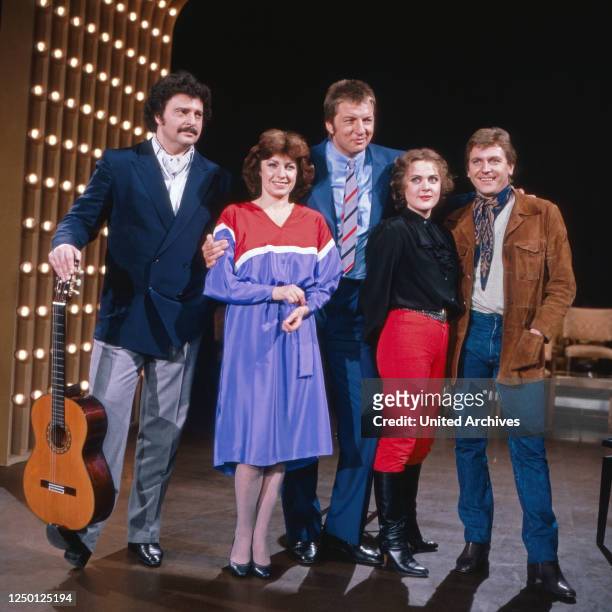 Meine Gäste und ich, Fernsehserie, Deutschland 1982, Mitwirkende: Bernd Weikl, Nicole Heesters, Werner Schneyder, Susanne Seidler, Lukas Resertarits.