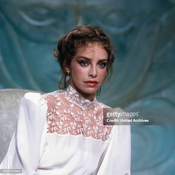 Die amerikanische Schauspielerin Sydne Rome, Deutschland 1980er Jahre.