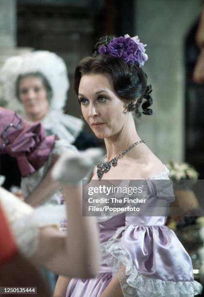 English actress Nyree Dawn Porter as Blanche Ingram in the television-film "Jane Eyre", circa 1970.