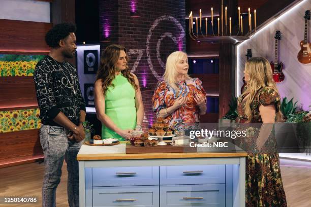 Episode J131 -- Pictured: Echo Kellum, Brooke Shields, Chef Pamela Bowman, Kelly Clarkson --