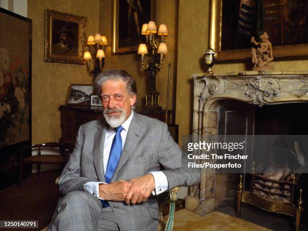 George Lascelles, The 7th Earl of Harewood , music administrator and author, at Harewood House, circa August 1987.