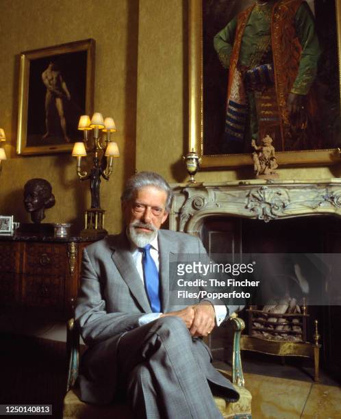 George Lascelles, The 7th Earl of Harewood (1923 - 20110, music administrator and author, at Harewood House, circa August 1987.