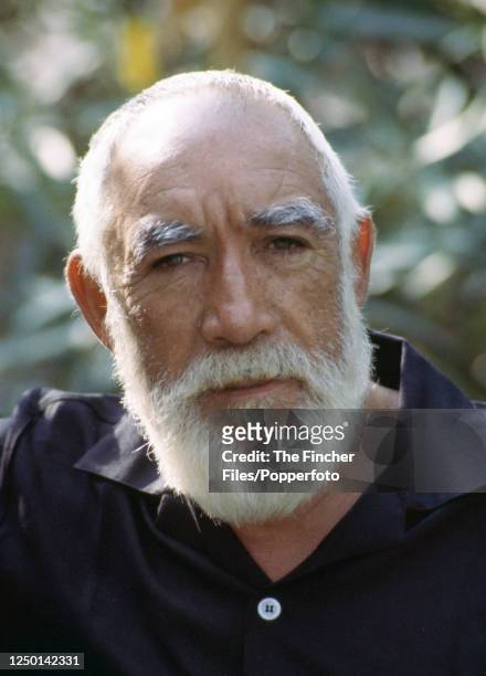 Mexican-American actor Anthony Quinn in Italy, circa 1979.