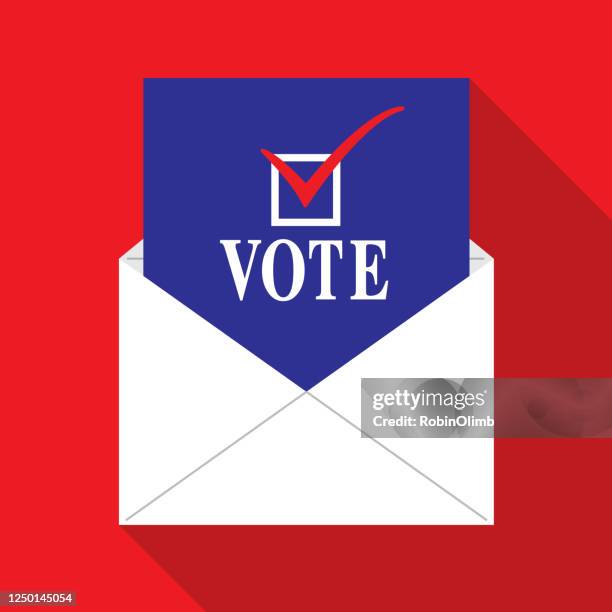 vote by mail icon - franchise stock illustrations