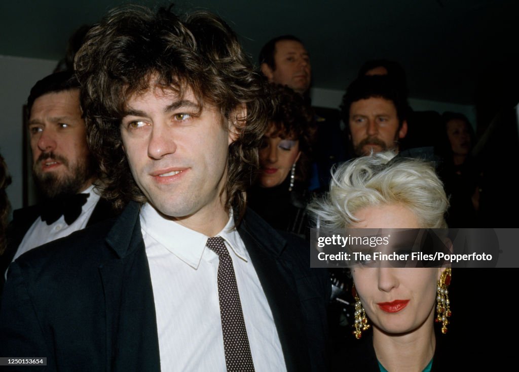 Bob Geldof, singer, songwriter and political activist, with his wife