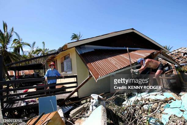 Ettie Siono-Asemaga speaks of her lucky escape from her damaged home at Vailele, on the island of Niue which bore the brunt of Cyclone Heta, 08...