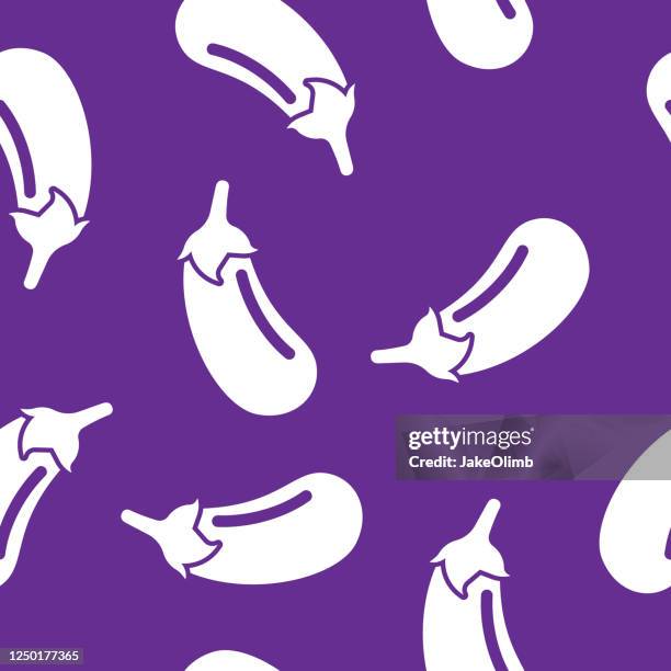eggplant pattern silhouette - raw material stock illustrations
