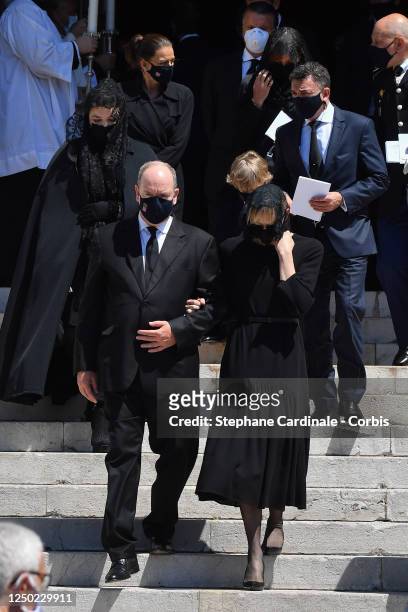 Princess Melanie Antoinette Funerals In Cathedrale De Monaco Photos and ...