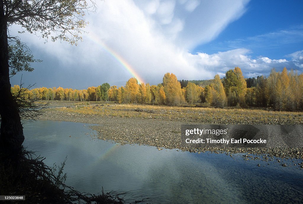 Rainbow at Grand Tetons National Park