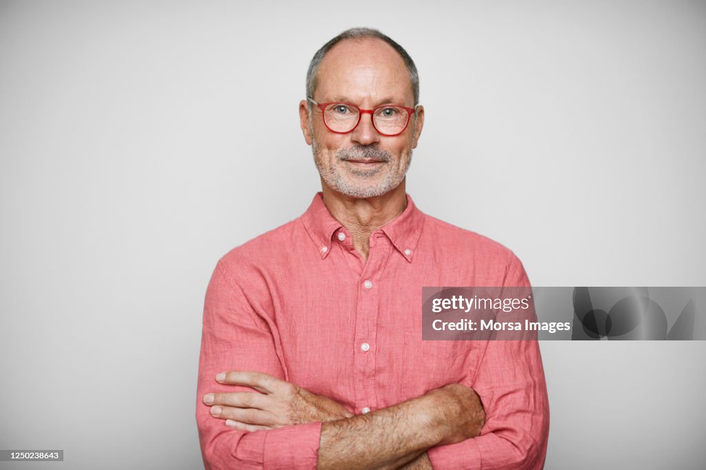 Portrait Of Senior Businessman Wearing Shirt
