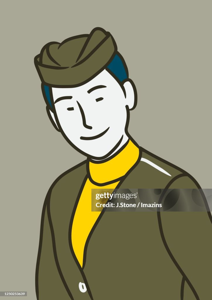 Smiling Cabin Crew Trainee