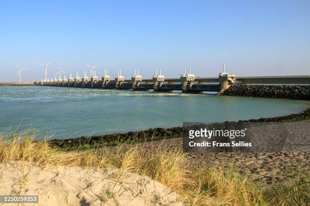 oosterschelde flood barrier, netherlands - zeeland ストックフォトと画像