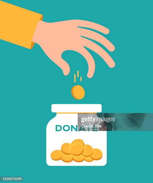 donation jar - tip jar stock illustrations