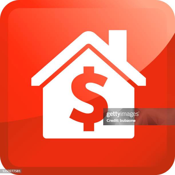 dollar sign on house icon - local property tax stock illustrations