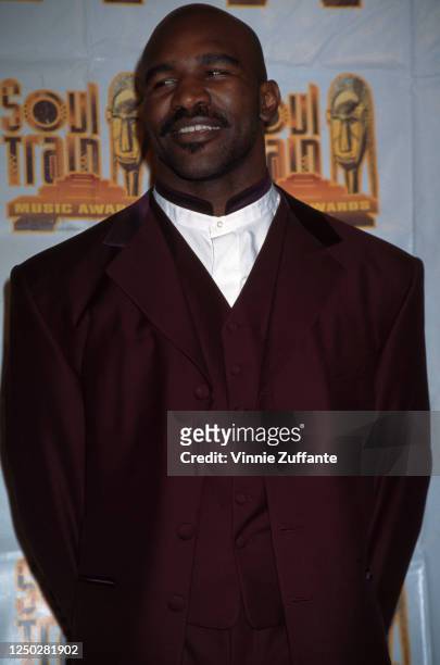 American athlete Evander Holyfield attends 14th Annual Soul Train Music Awards at the Shrine Auditorium in Los Angeles, California, US, 4th March...