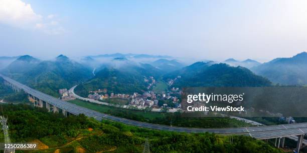 yunfu city, guangdong province, luo certain shanhe village scenery - guangdong province stock-fotos und bilder