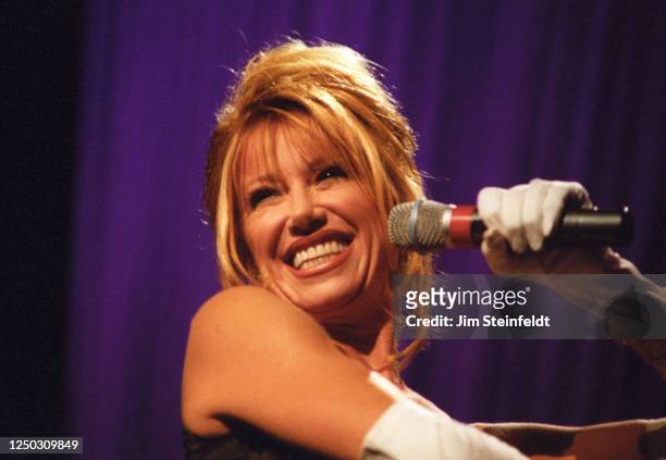 Suzanne Somers performs in Los Angeles, California in 1996.