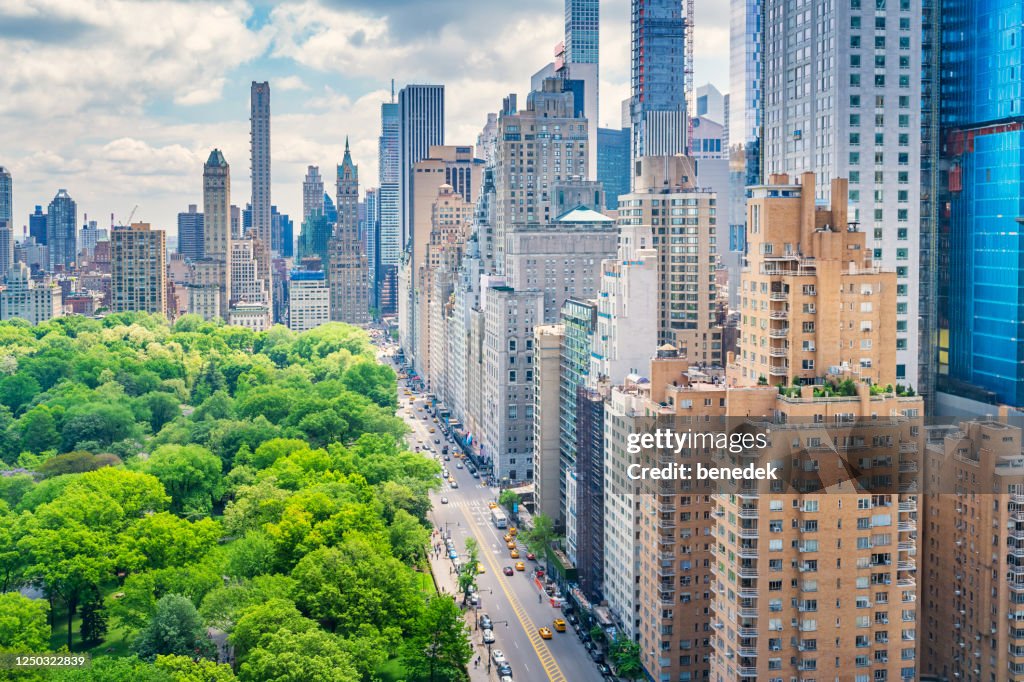Central Park and 59th Street Manhattan New York City USA