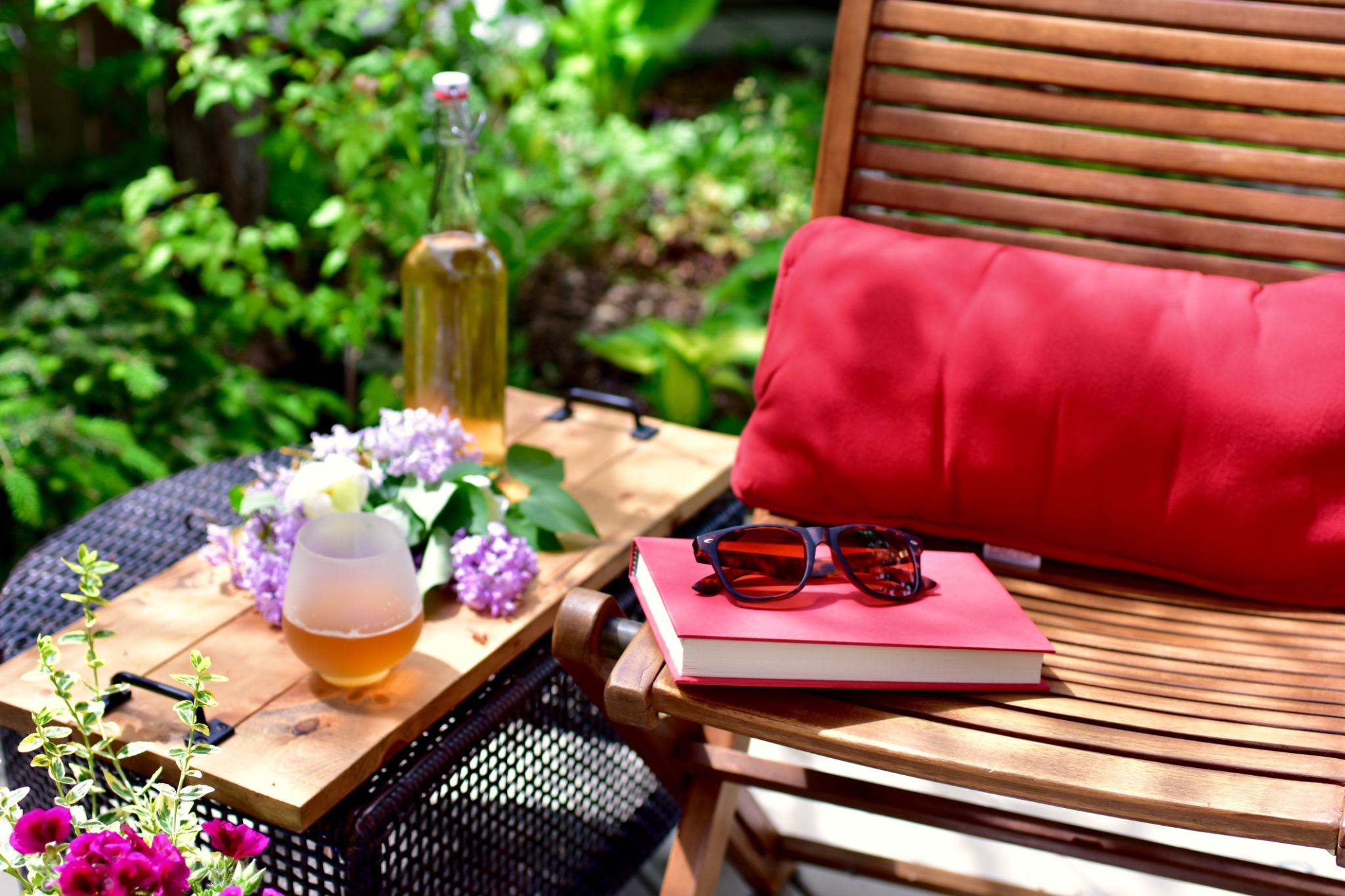 backyard reading nook