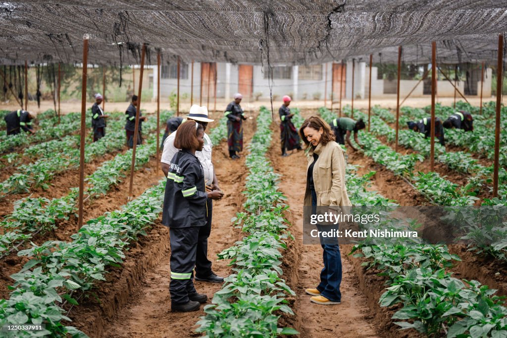Panuka Vice President Kamala Harris vists Panuka Farm on Saturday, April 1 ...