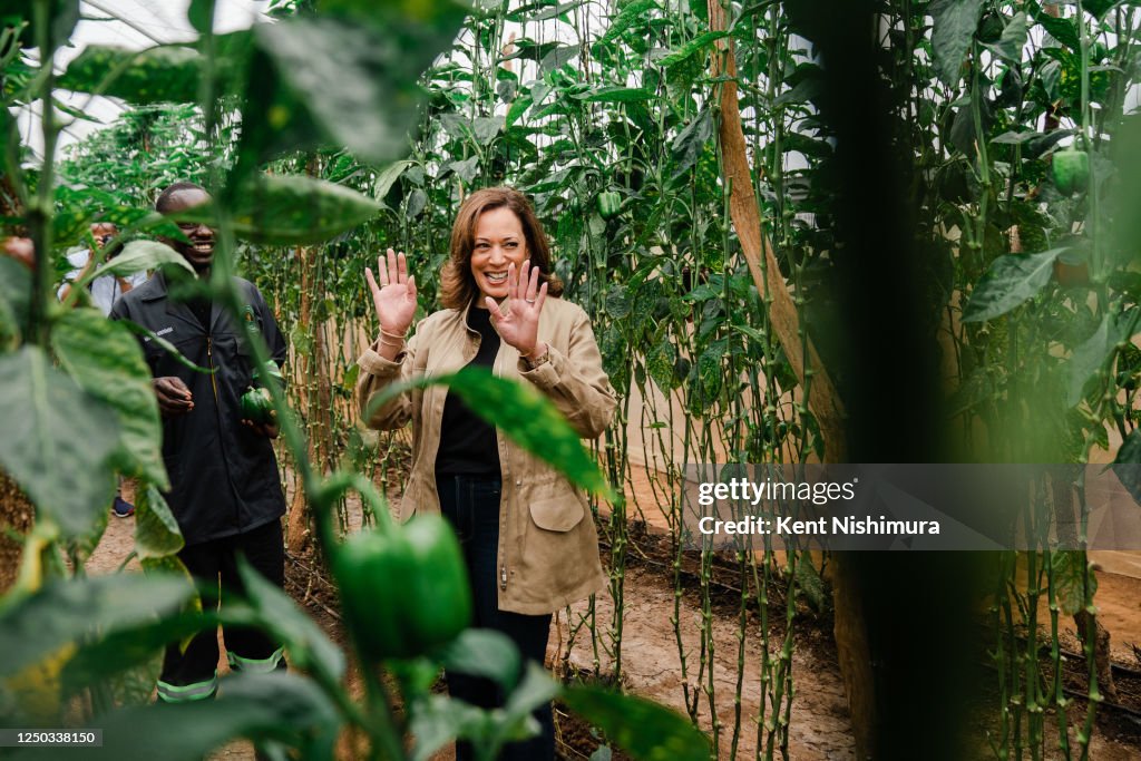 Panuka Vice President Kamala Harris vists Panuka Farm on Saturday, April 1 ...