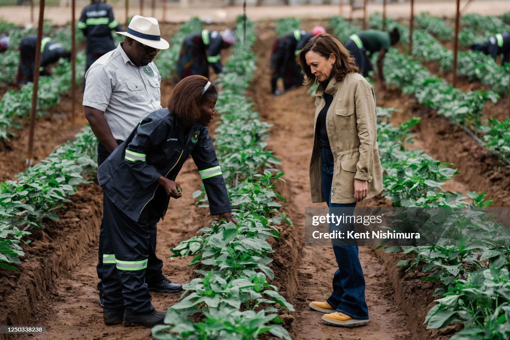 Panuka Vice President Kamala Harris vists Panuka Farm on Saturday, April 1 ...