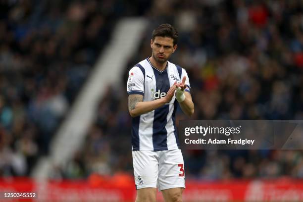 Okay Yokuslu of West Bromwich Albion during the Sky Bet Championship between West Bromwich Albion and Millwall at The Hawthorns on April 1, 2023 in...