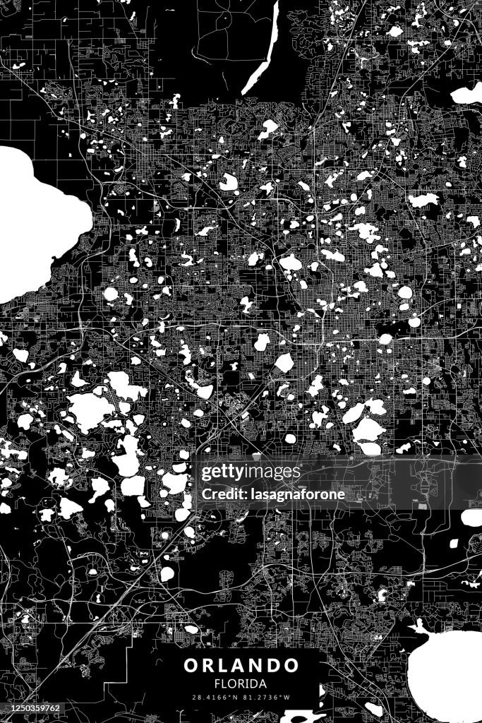 Orlando, Florida Vector Map