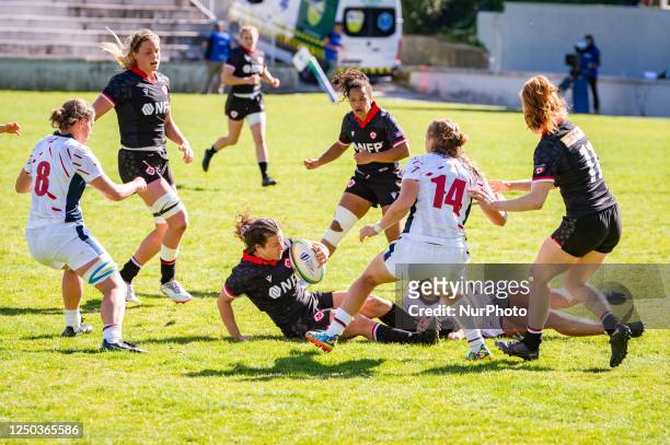 Fabiola Forteza in action during the womens rugby match between Canada and USA valid for the World Rugby Pacific Four Series 2023 played at Estadio...