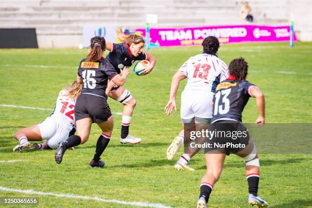 Sophie de Goede in action during the womens rugby match between Canada and USA valid for the World Rugby Pacific Four Series 2023 played at Estadio...