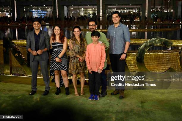 Bollywood actor Aamir Khan during the inauguration of the Nita Mukesh Ambani Cultural Centre , at Bandra-Kurla Complex , Bandra , on March 31, 2023...