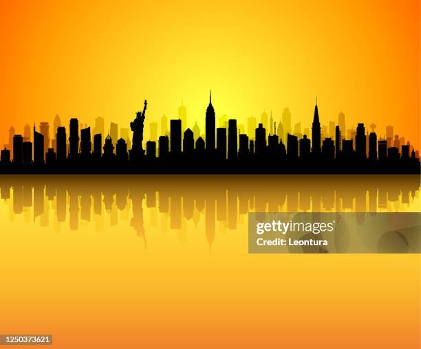 new york (all buildings are moveable and complete) - dark empty office stock illustrations