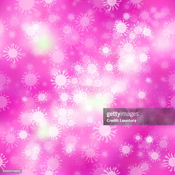 coronavirus (seamless) - microscope slide stock illustrations