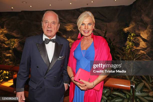 Enno von Ruffin and Susanne Korden during the Blauer Ball at Grand Elysee Hamburg Hotel on April 1, 2023 in Hamburg, Germany.