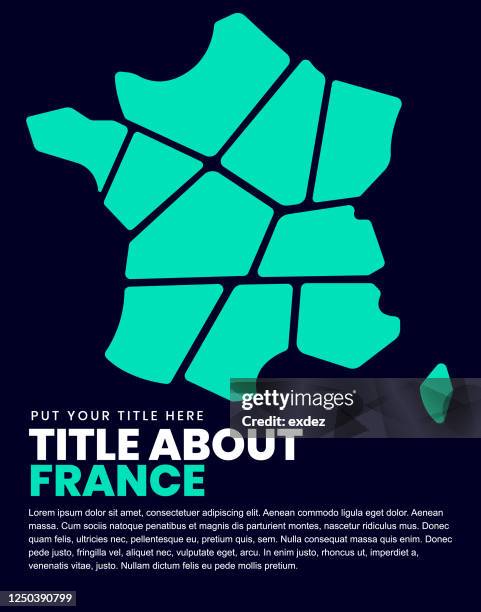 france map on page design - cannes stock illustrations