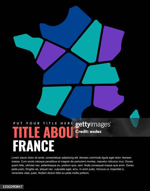 france map on page design - cannes stock illustrations