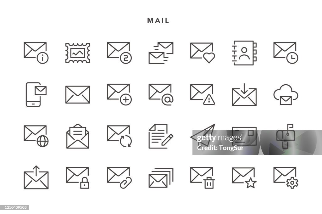 E-mailpictogrammen