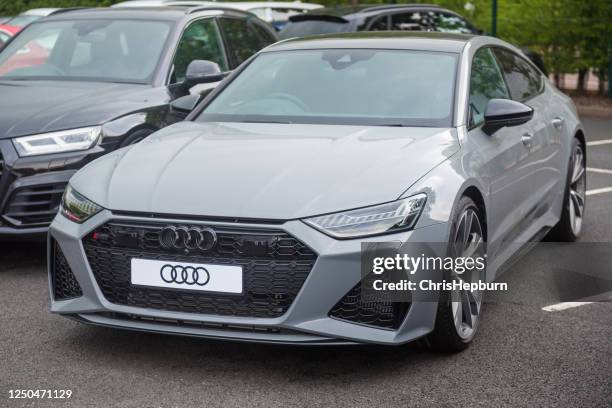 audi rs7 sportback - stationery elegant stock pictures, royalty-free photos & images